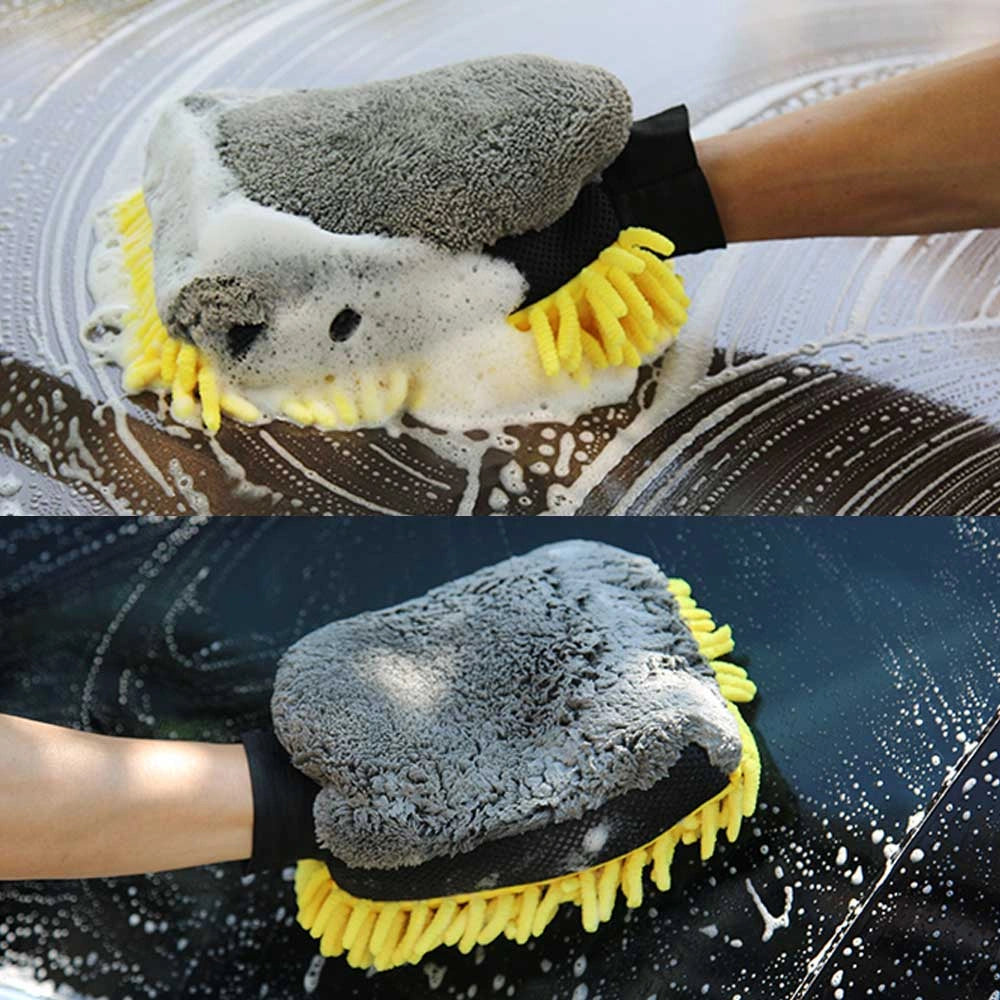 Microfiber Sponge Car Wash Glove Mitt-قفاز غسيل السيارات من الألياف الدقيقة-Auto-Emporio-Kuwait.0