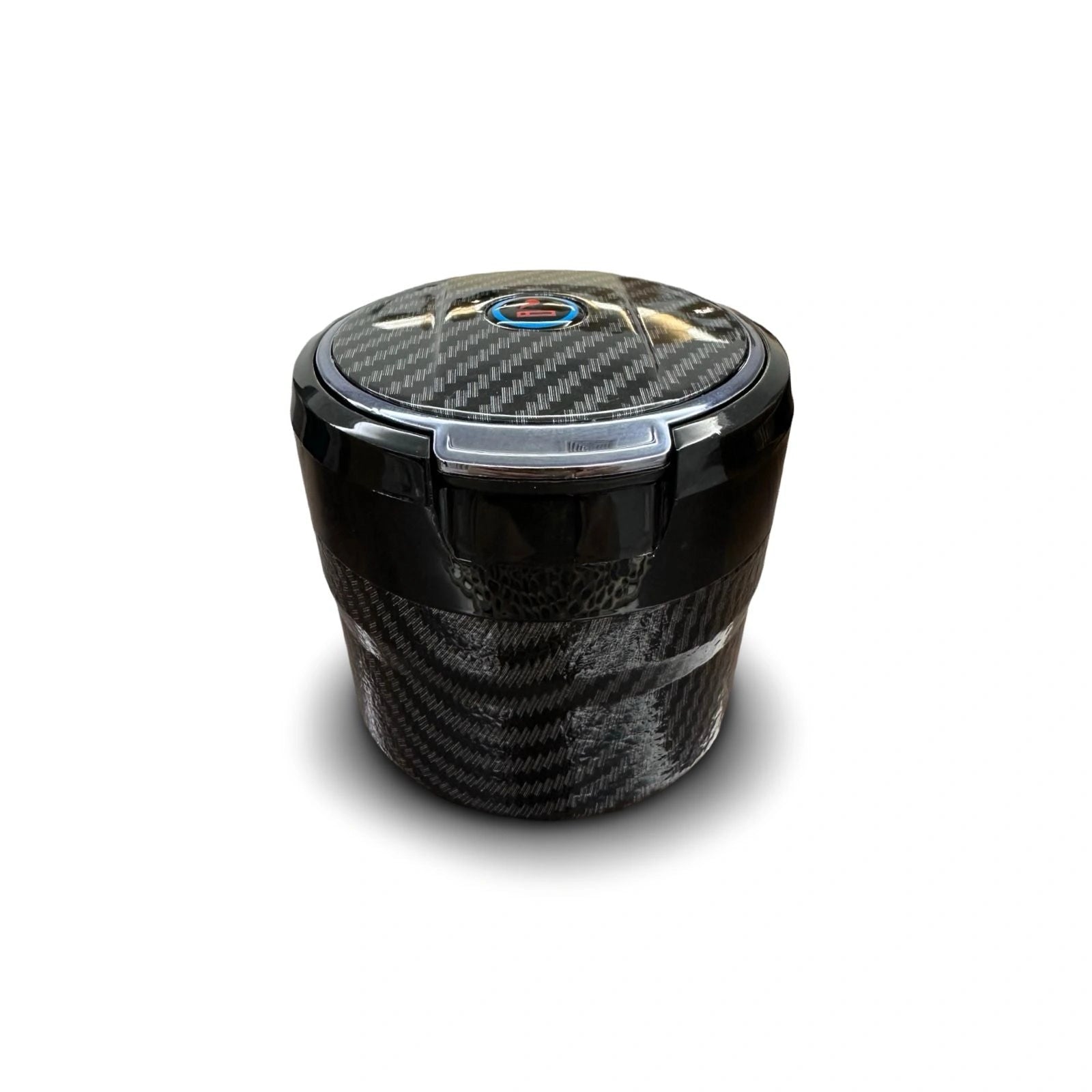 Mini Ashtray Carbon Fiber with LED Light-منفضة سجائر صغيرة من ألياف الكربون مع ضوء LED-Auto-Emporio-Kuwait.0