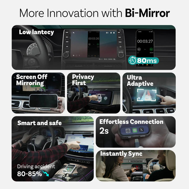 OTTOCAST Mirror Touch Wireless CarPlay Adapter 4