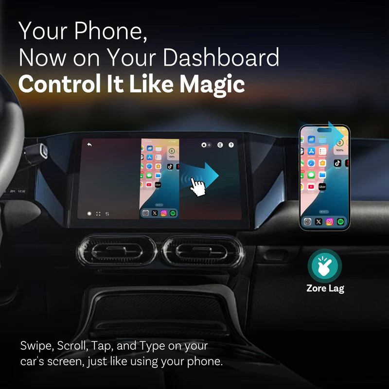 OTTOCAST Mirror Touch Wireless CarPlay Adapter 5