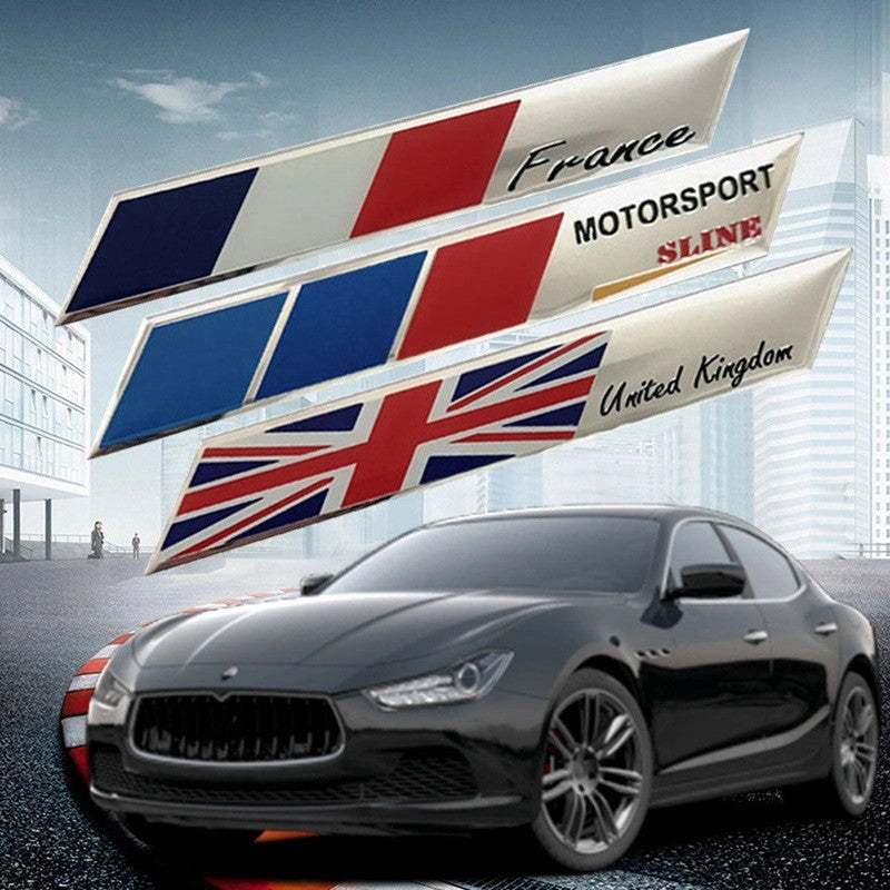 Motorsport Sline Flag Badge Sticker-ملصق شارة علم رياضة السيارات-Auto-Emporio-Kuwait.0