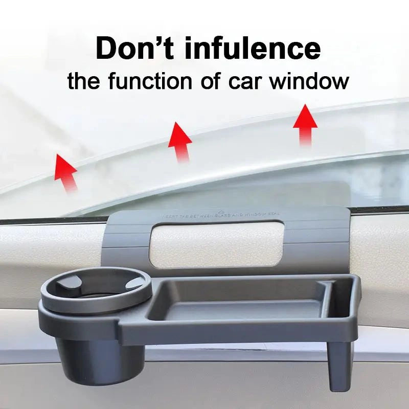 Multipurpose Car Window Tray, Cup Holder & Mobile Holder-صينية نافذة السيارة متعددة الأغراض، حامل أكواب وحامل للهاتف المحمول-Auto-Emporio-Kuwait.0