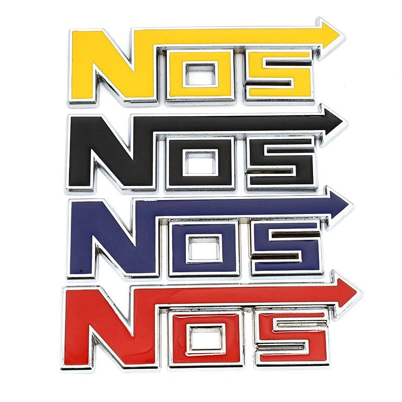 NOS 3D Badge Sticker-ملصق شارة NOS ثلاثي الأبعاد-Auto-Emporio-Kuwait.0
