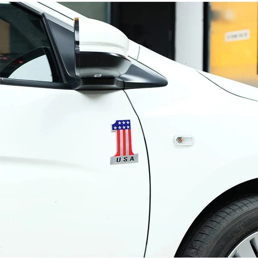 Number One Flag Sticker-ملصق العلم رقم واحد-Auto-Emporio-Kuwait.0