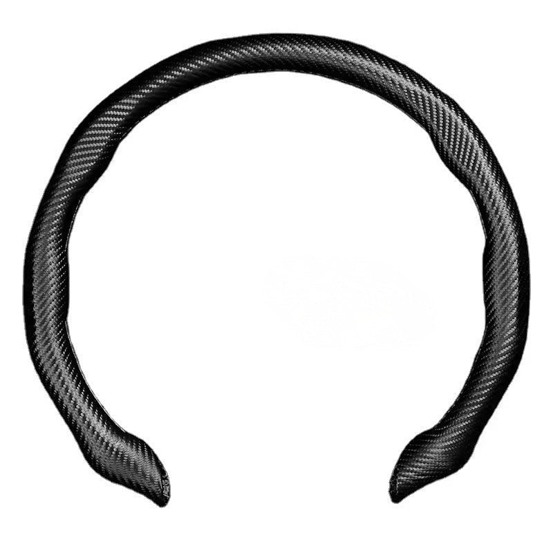 D/O Shape Carbon Fiber Grip Steering Wheel Covers-أغطية عجلة القيادة بمقبض من ألياف الكربون على شكل D/O-Auto-Emporio-Kuwait.0