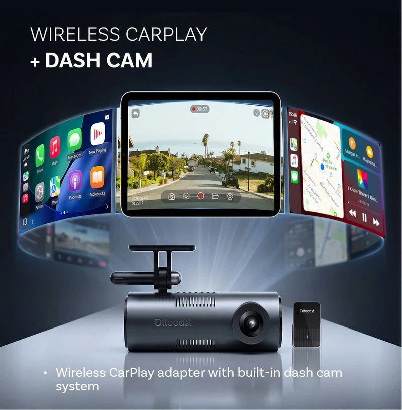 OTTOCAST OttoSafe 2-in-1 Dash Cam & Wireless CarPlay Adapter 9