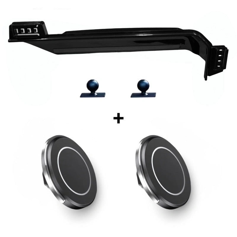 PRADO DUAL Screen Mount with Mobile Holder-برادو حامل شاشة مزدوج مع حامل للهاتف المحمول-Auto-Emporio-Kuwait.0