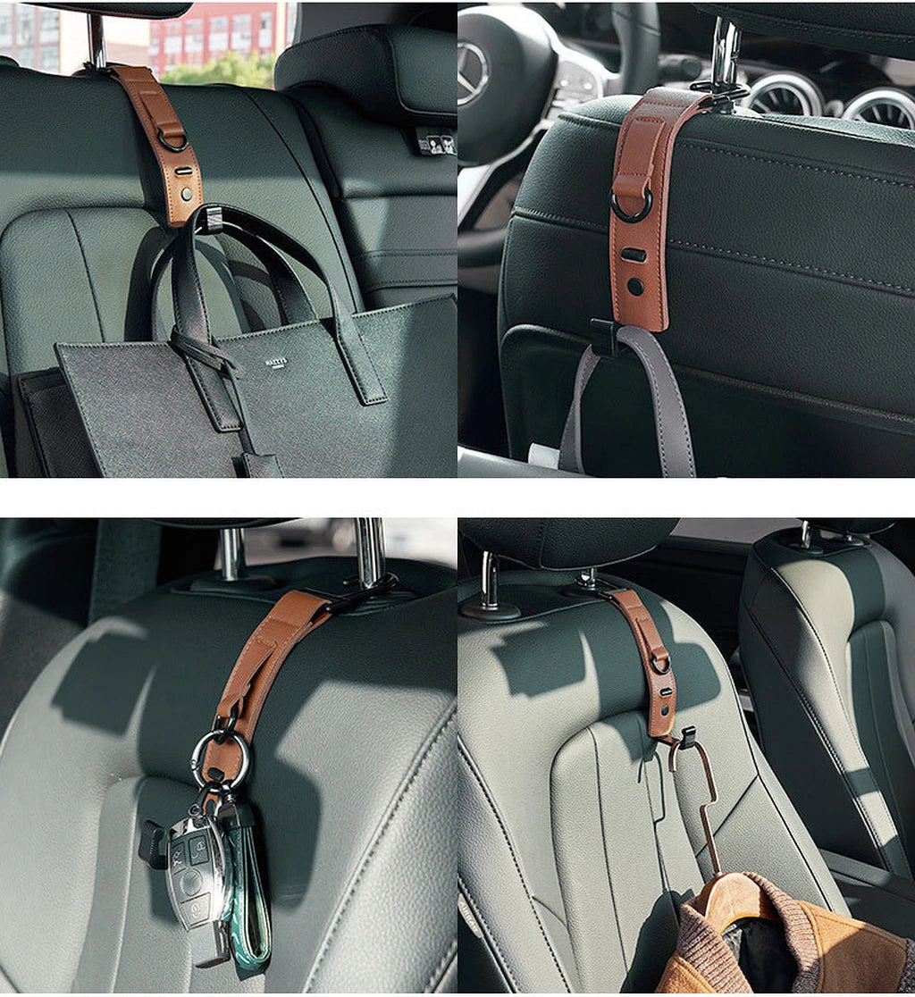 PU Leather Car Hanging Hook-خطاف تعليق للسيارة مصنوع من جلد البولي يوريثان-Auto-Emporio-Kuwait.0