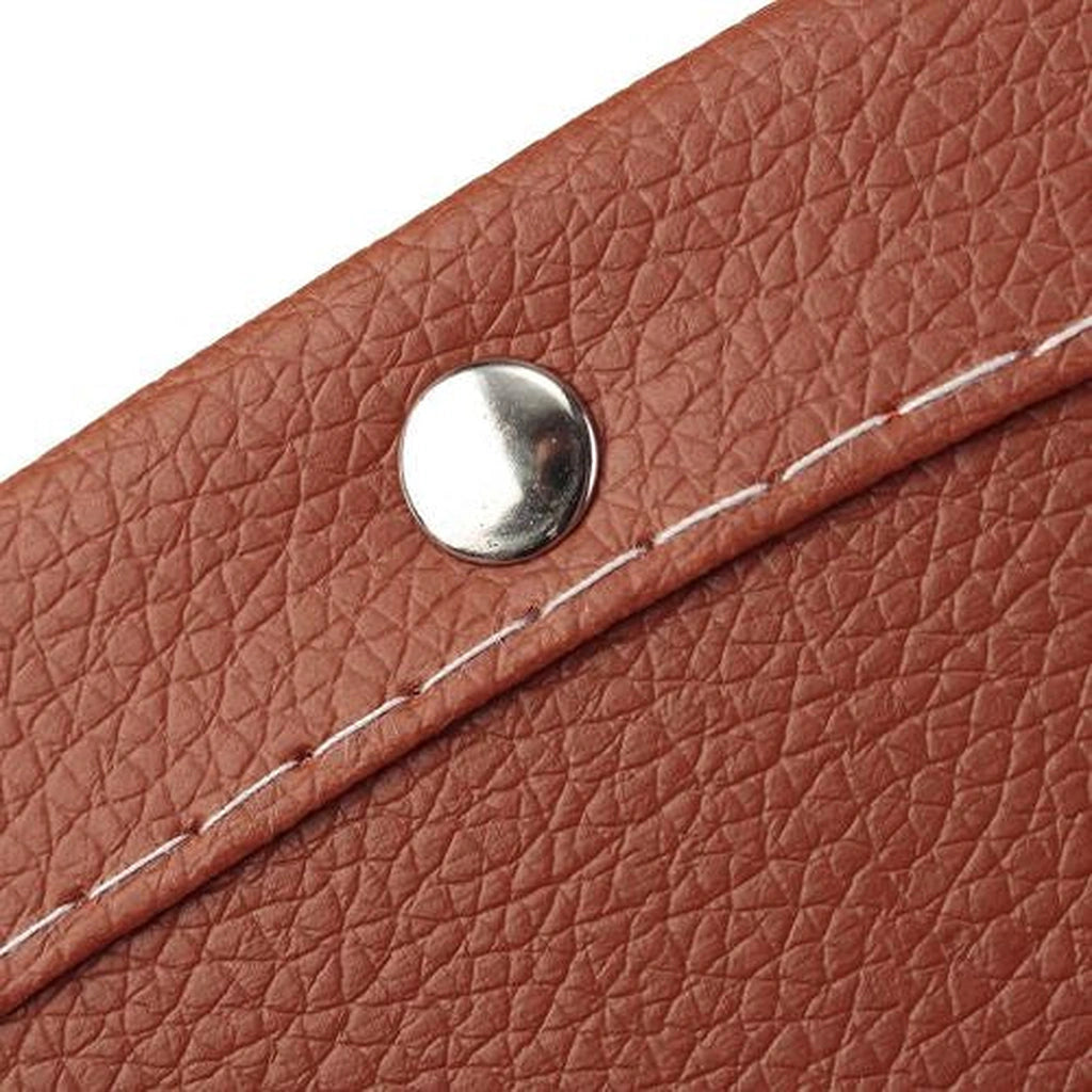 PU Leather Car Seat Gap Filler Organizer (2 pcs)-منظم حشو فجوات مقعد السيارة من جلد البولي يوريثان (قطعتان)-Auto-Emporio-Kuwait.0