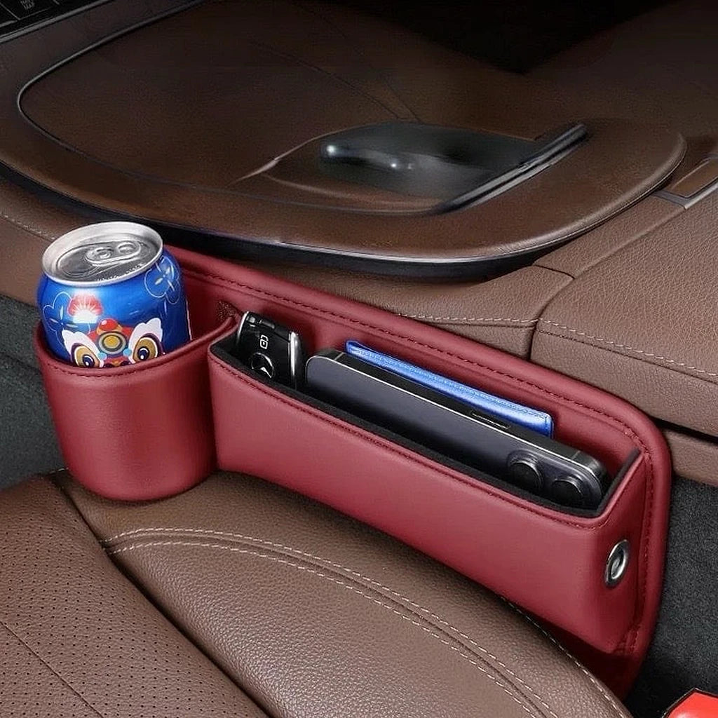 PU Leather Car Seat Gap Filler Organizer-منظم حشو فجوات مقعد السيارة من جلد البولي يوريثان-Auto-Emporio-Kuwait.0