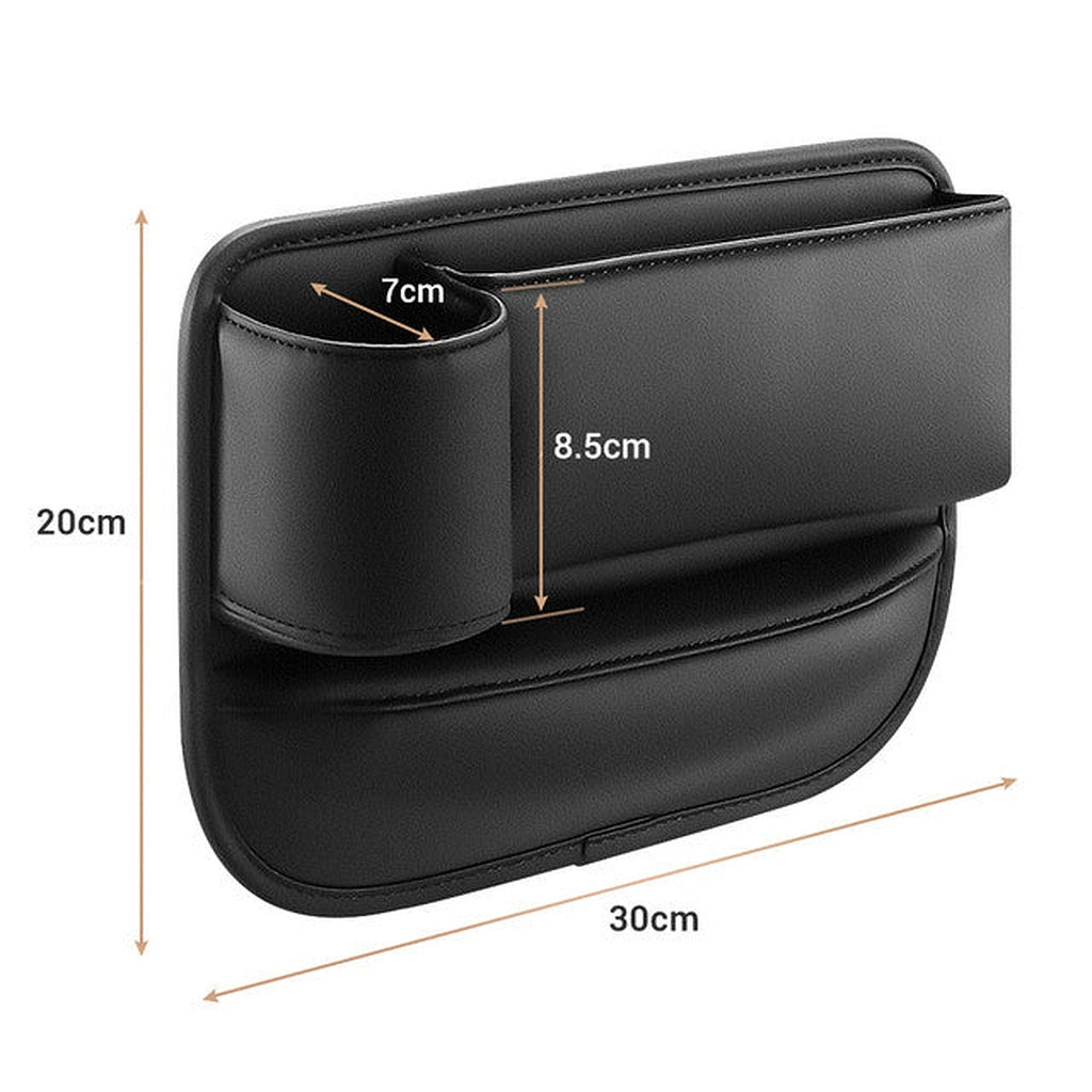 PU Leather Car Seat Gap Filler Organizer-منظم حشو فجوات مقعد السيارة من جلد البولي يوريثان-Auto-Emporio-Kuwait.0