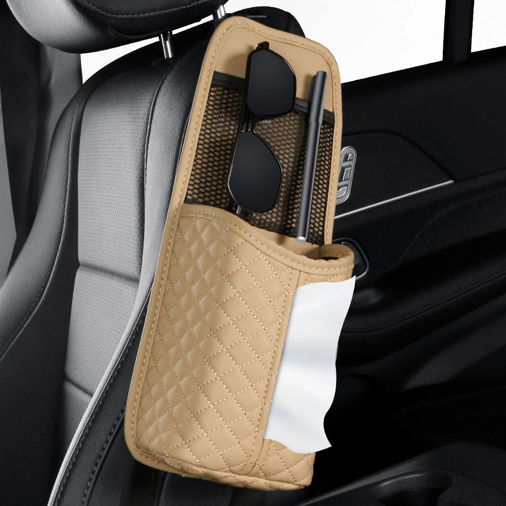 PU Leather Car Seat Side Organiser-منظم جانب مقعد السيارة من جلد البولي يوريثان-Auto-Emporio-Kuwait.0