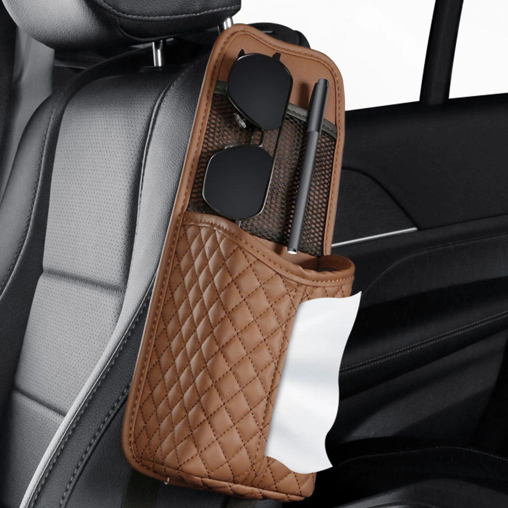 PU Leather Car Seat Side Organiser-منظم جانب مقعد السيارة من جلد البولي يوريثان-Auto-Emporio-Kuwait.0