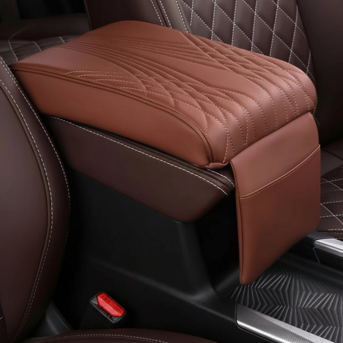 PU Leather Memory Foam Armrest with Storage Pocket-مسند ذراع من إسفنج الذاكرة من جلد البولي يوريثان مع جيب للتخزين-Auto-Emporio-Kuwait.0
