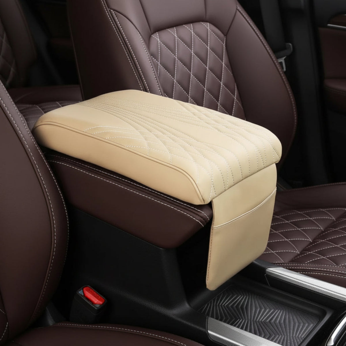 PU Leather Memory Foam Armrest with Storage Pocket-مسند ذراع من إسفنج الذاكرة من جلد البولي يوريثان مع جيب للتخزين-Auto-Emporio-Kuwait.0