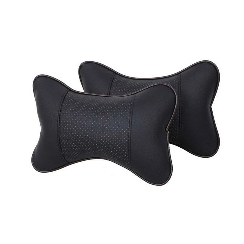PU Leather Neck Pillow (2 pcs)-وسادة رقبة من جلد البولي يوريثان (قطعتان)-Auto-Emporio-Kuwait.0