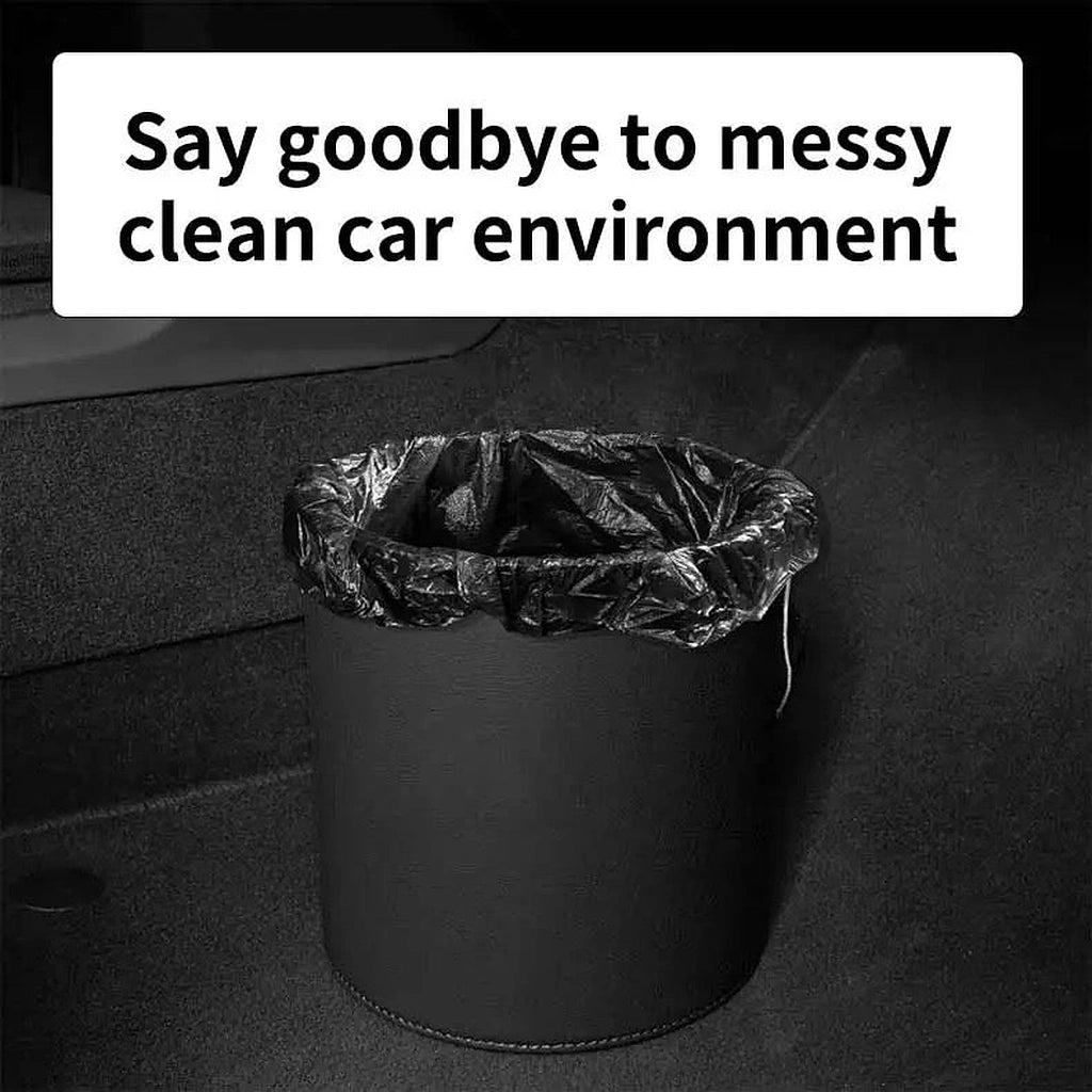 PU Leather Trash Can Organizer Waterproof Storage Box with Lid-صندوق تخزين منظم من جلد البولي يوريثان مقاوم للماء مع غطاء-Auto-Emporio-Kuwait.0