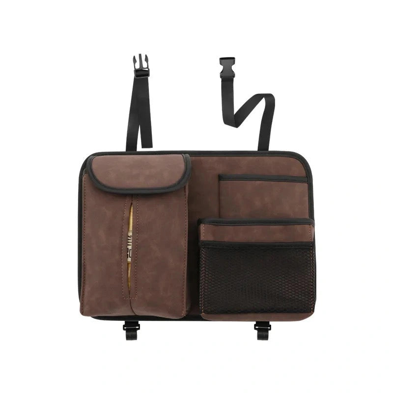 PU Suede Leather Car Back Seat Organiser-منظم المقعد الخلفي للسيارة من جلد الغزال PU-Auto-Emporio-Kuwait.0