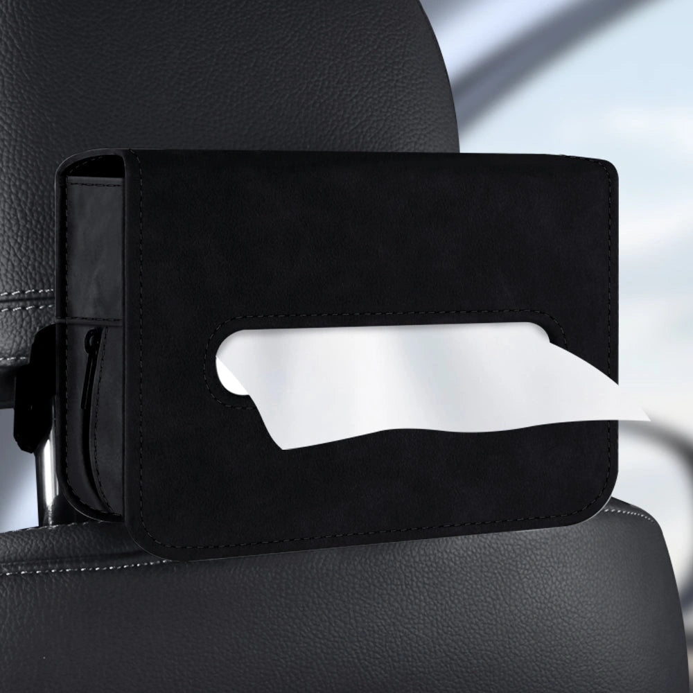 PU Suede Leather Tissue Holder Box-صندوق حامل مناديل من جلد الغزال PU-Auto-Emporio-Kuwait.0