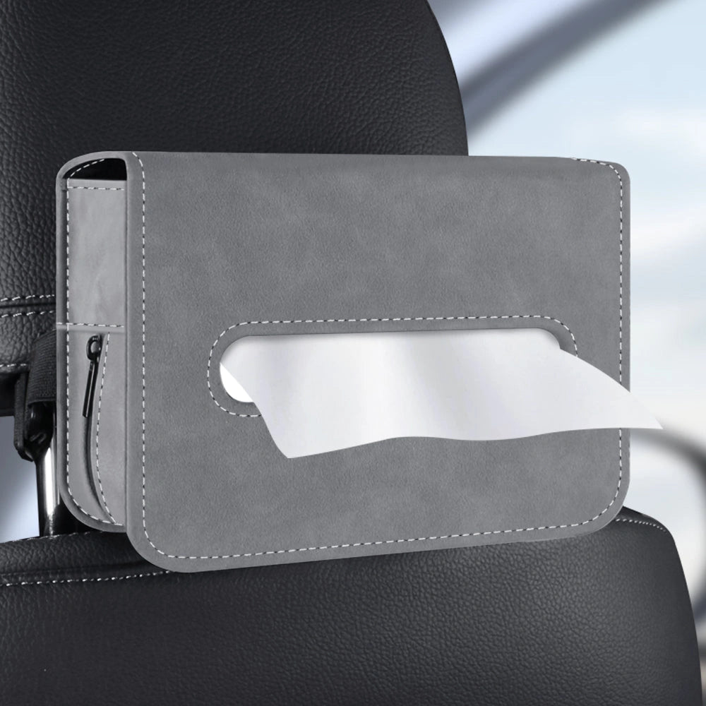 PU Suede Leather Tissue Holder Box-صندوق حامل مناديل من جلد الغزال PU-Auto-Emporio-Kuwait.0