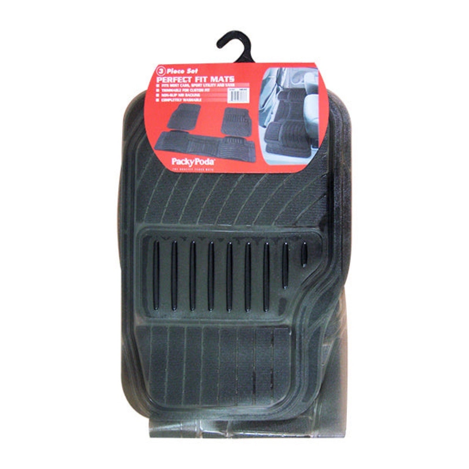 Packy Poda Car Mats 3pcs (Made in Taiwan)-سجادات السيارة باكي بودا 3 قطع (صنع في تايوان)-Auto-Emporio-Kuwait.0