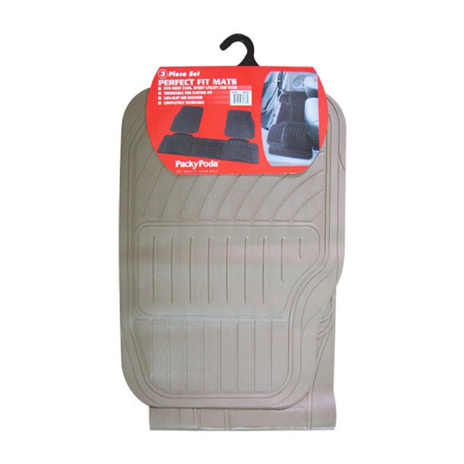 Packy Poda Car Mats 3pcs (Made in Taiwan)-سجادات السيارة باكي بودا 3 قطع (صنع في تايوان)-Auto-Emporio-Kuwait.0