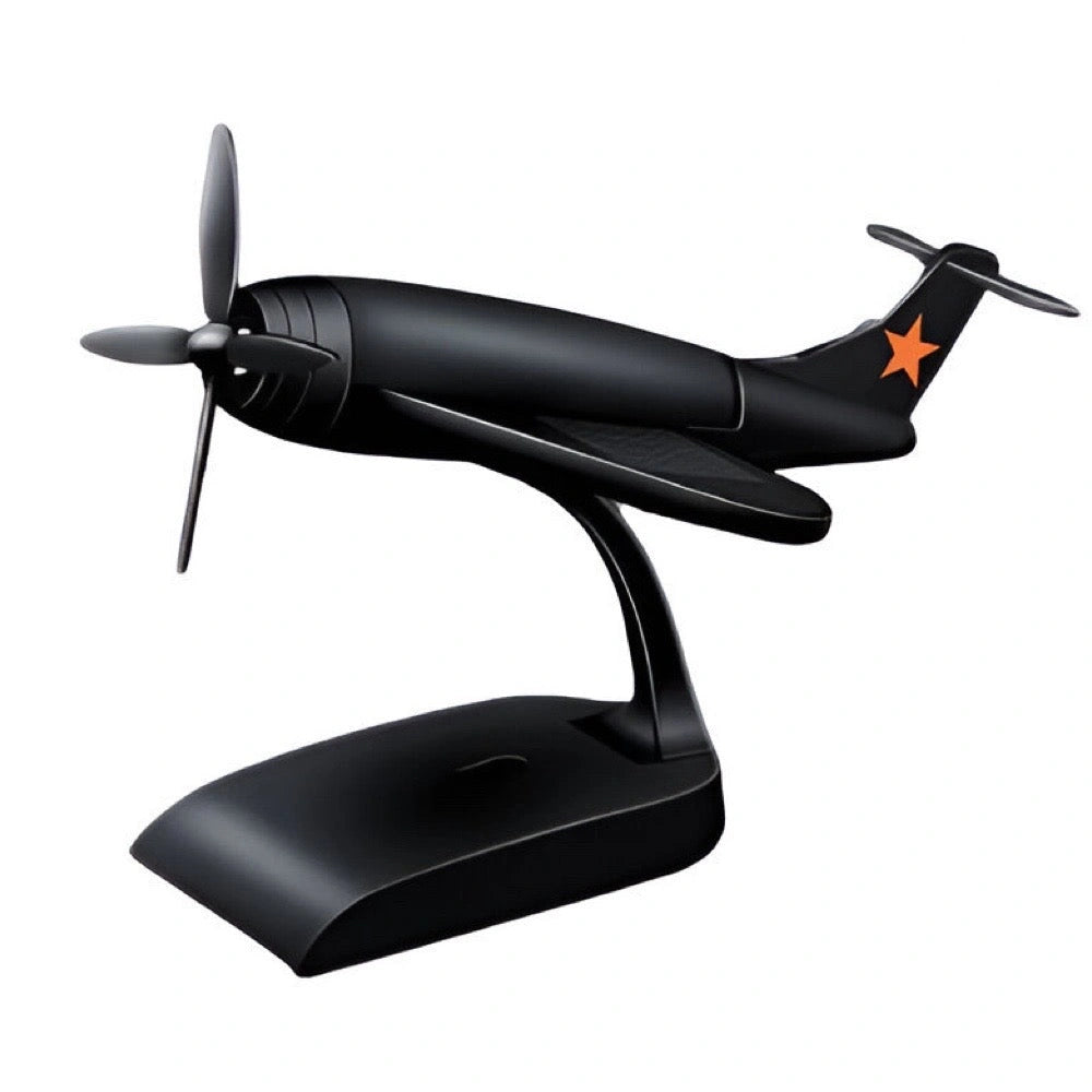 Premium Aircraft Plane Solar Rotating Air Freshener-معطر هواء دوار يعمل بالطاقة الشمسية على شكل طائرة فاخرة-Auto-Emporio-Kuwait.0