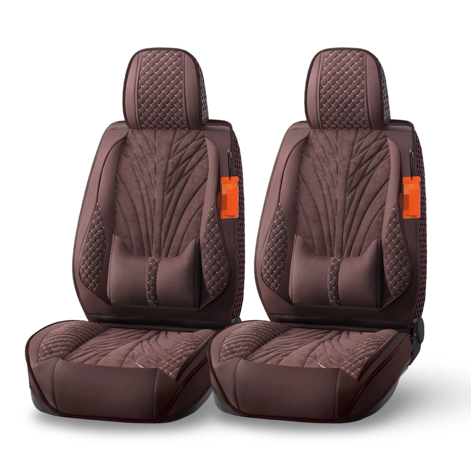 Premium Fabric Seat Cushions (2 pcs)-وسائد مقعد من القماش الفاخر (قطعتان)-Auto-Emporio-Kuwait.0