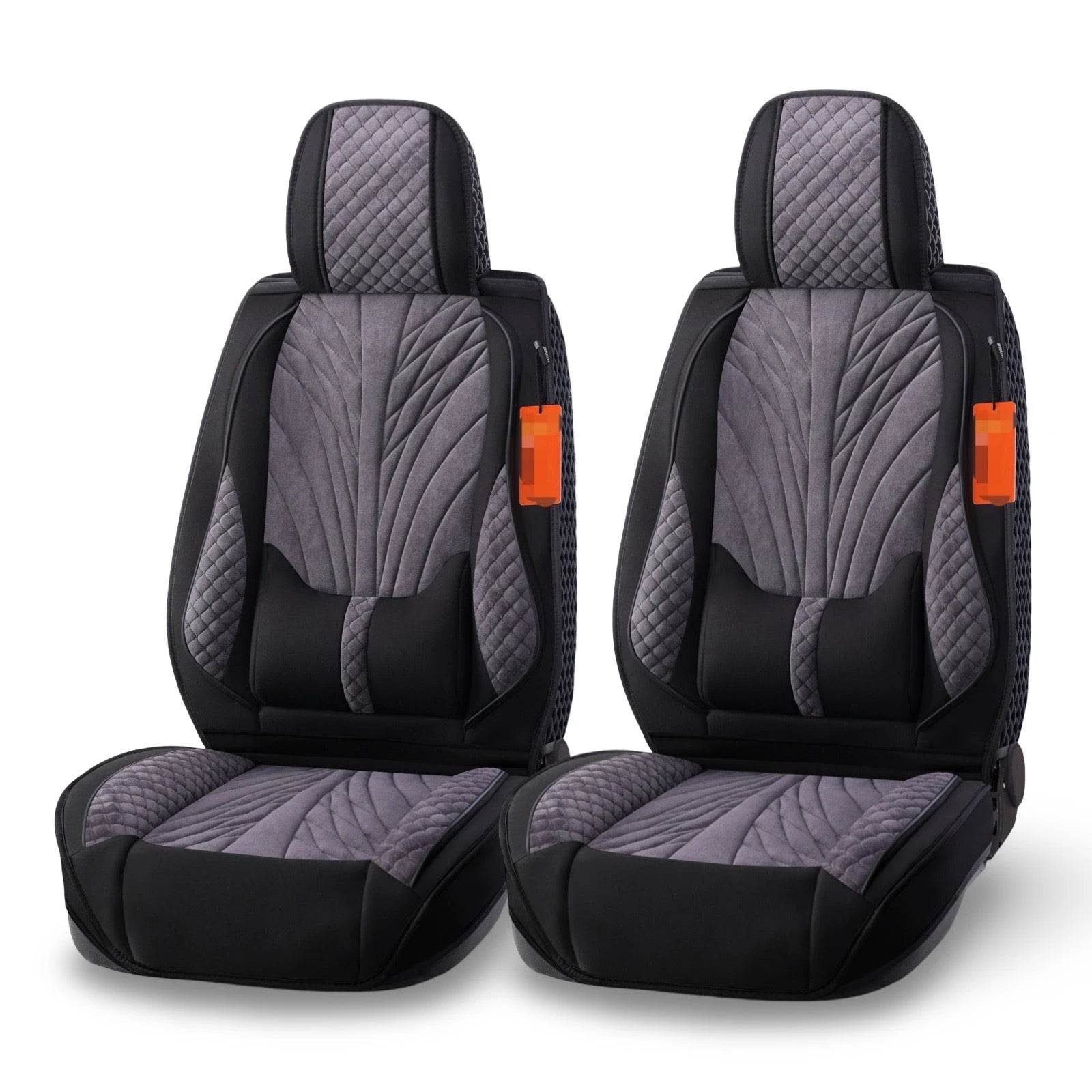 Premium Fabric Seat Cushions (2 pcs)-وسائد مقعد من القماش الفاخر (قطعتان)-Auto-Emporio-Kuwait.0