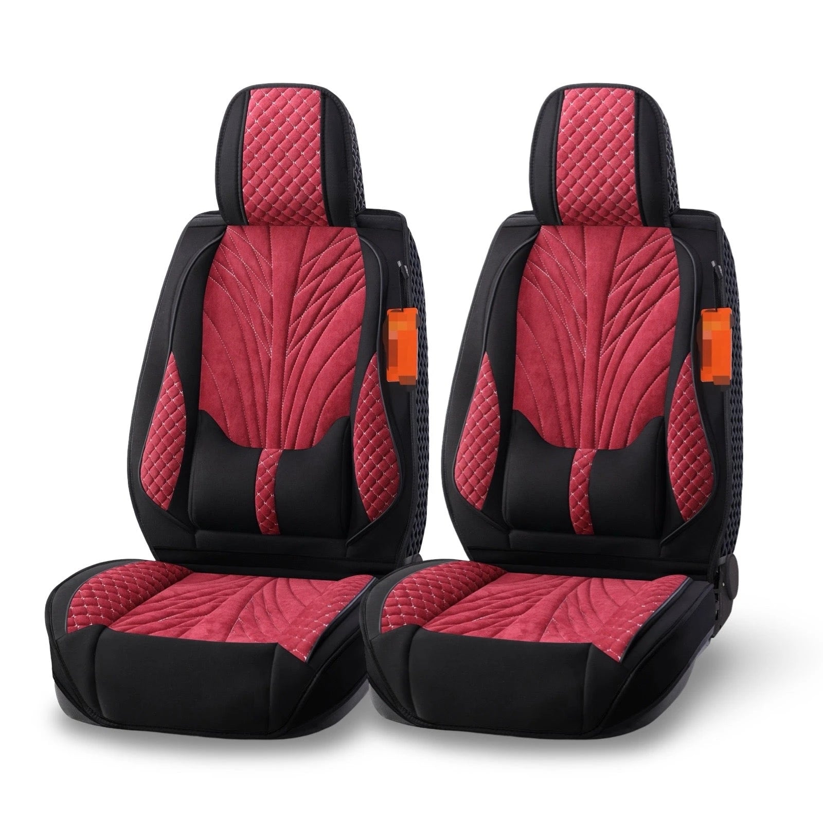 Premium Fabric Seat Cushions (2 pcs)-وسائد مقعد من القماش الفاخر (قطعتان)-Auto-Emporio-Kuwait.0