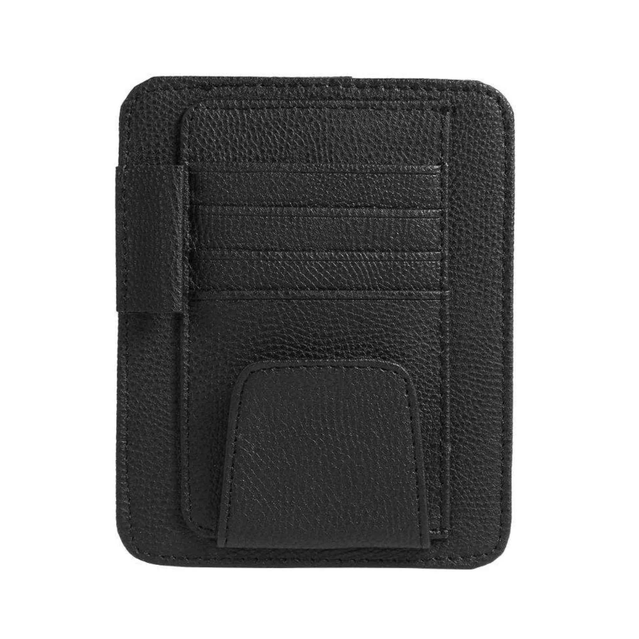 Pu Leather Sun Visor Organiser-منظم حاجب الشمس من جلد البولي يوريثان-Auto-Emporio-Kuwait.0