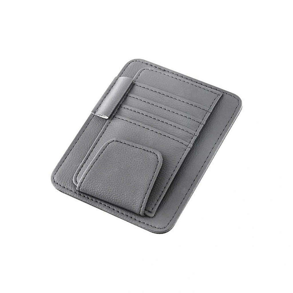 Pu Leather Sun Visor Organiser-منظم حاجب الشمس من جلد البولي يوريثان-Auto-Emporio-Kuwait.0