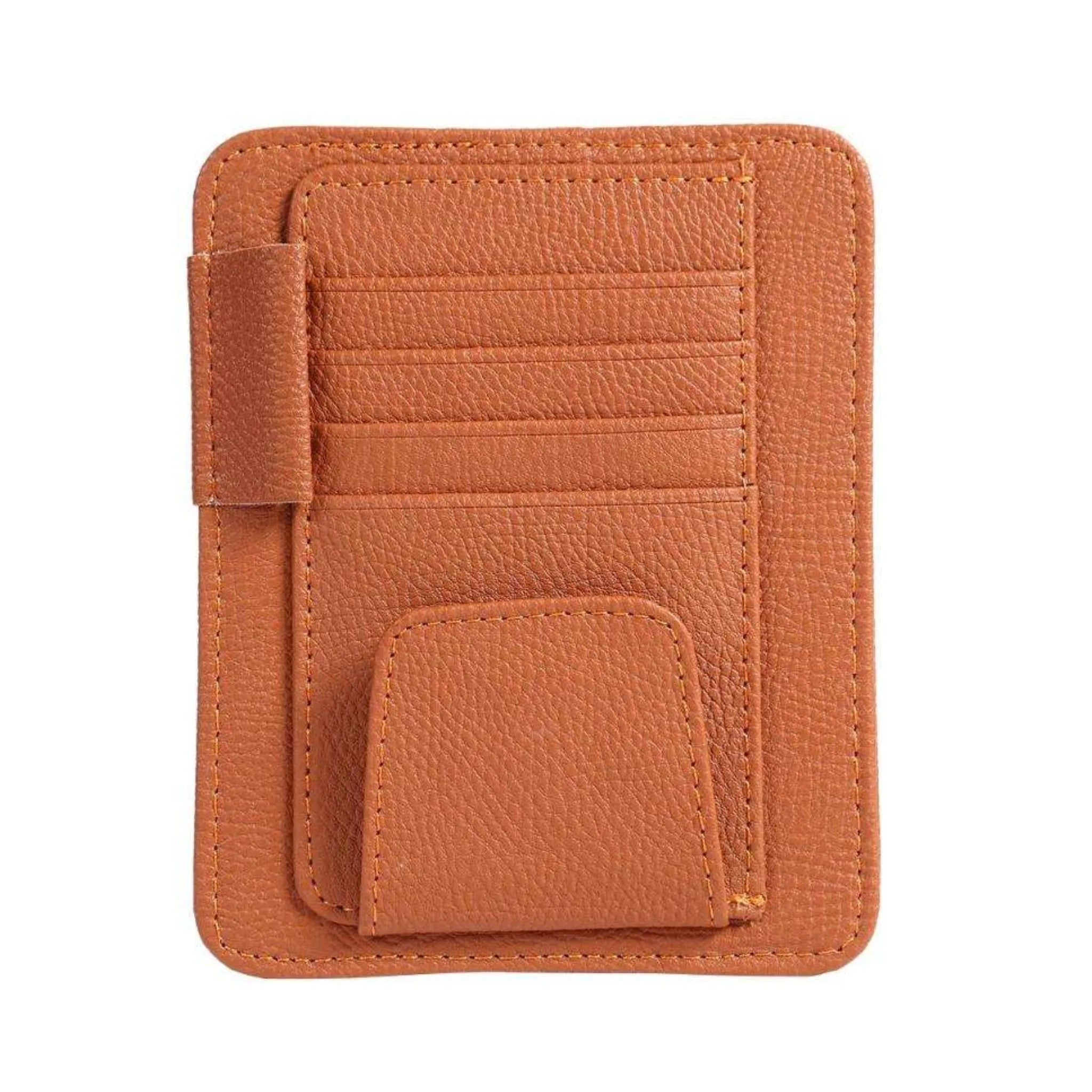 Pu Leather Sun Visor Organiser-منظم حاجب الشمس من جلد البولي يوريثان-Auto-Emporio-Kuwait.0