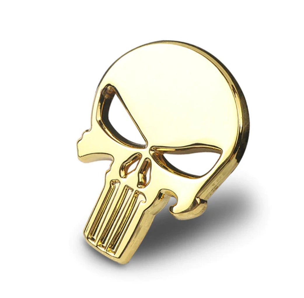 Punisher 3D Badge Sticker-ملصق شارة المعاقب ثلاثي الأبعاد-Auto-Emporio-Kuwait.0