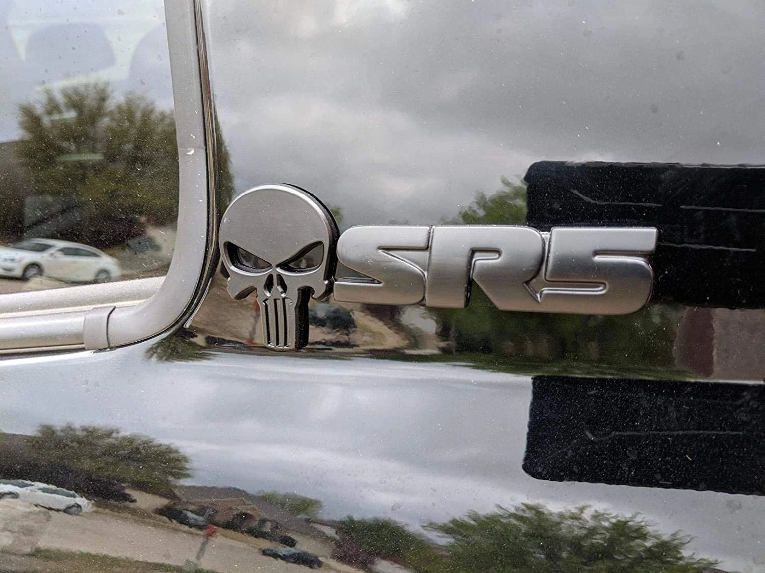 Punisher 3D Badge Sticker-ملصق شارة المعاقب ثلاثي الأبعاد-Auto-Emporio-Kuwait.0