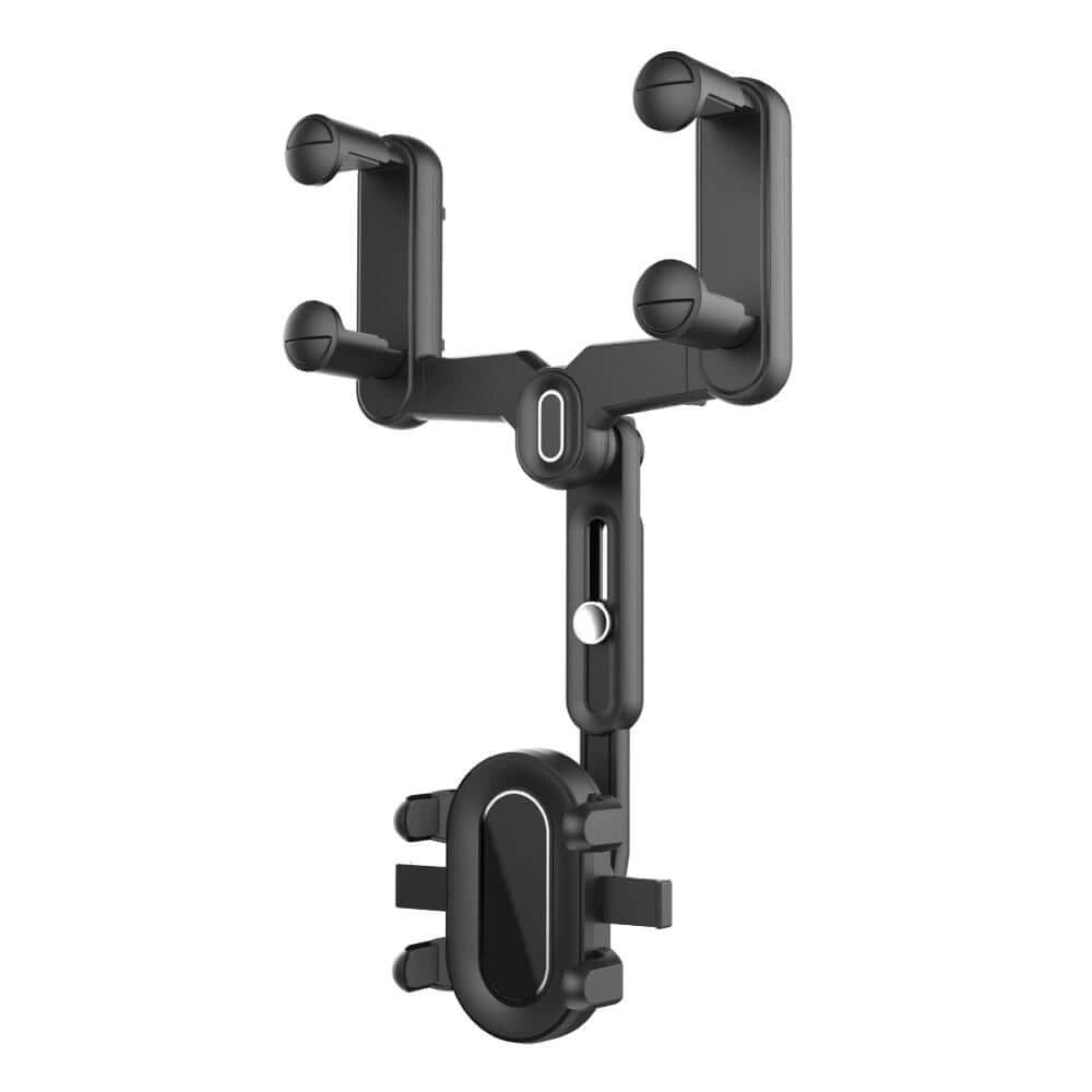 Rearview Mirror Clamp Mobile Holder-حامل الهاتف المحمول المشبك مرآة الرؤية الخلفية-Auto-Emporio-Kuwait.0