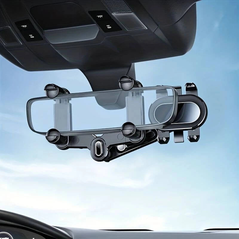 Rearview Mirror Clamp Mobile Holder-حامل الهاتف المحمول المشبك مرآة الرؤية الخلفية-Auto-Emporio-Kuwait.0