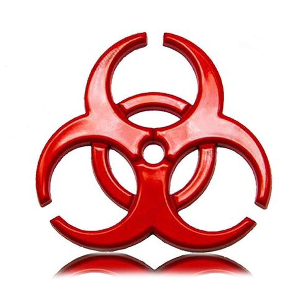 Resident Evil Biohazard Logo Badge Sticker-ملصق شارة شعار Resident Evil Biohazard-Auto-Emporio-Kuwait.0