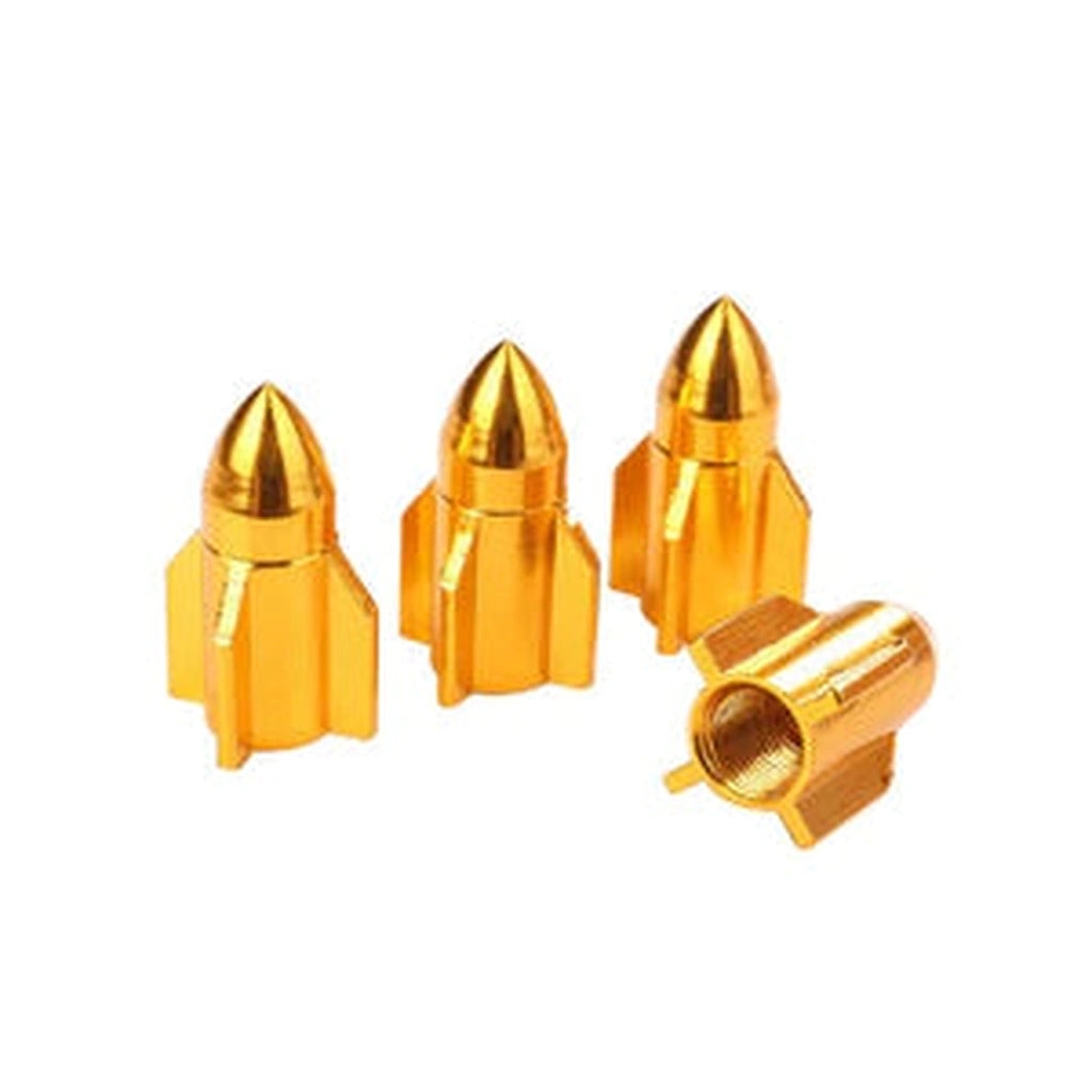 Rocket Tire Valve Caps(4pcs)-أغطية صمامات إطارات الصواريخ (4 قطع)-Auto-Emporio-Kuwait.0