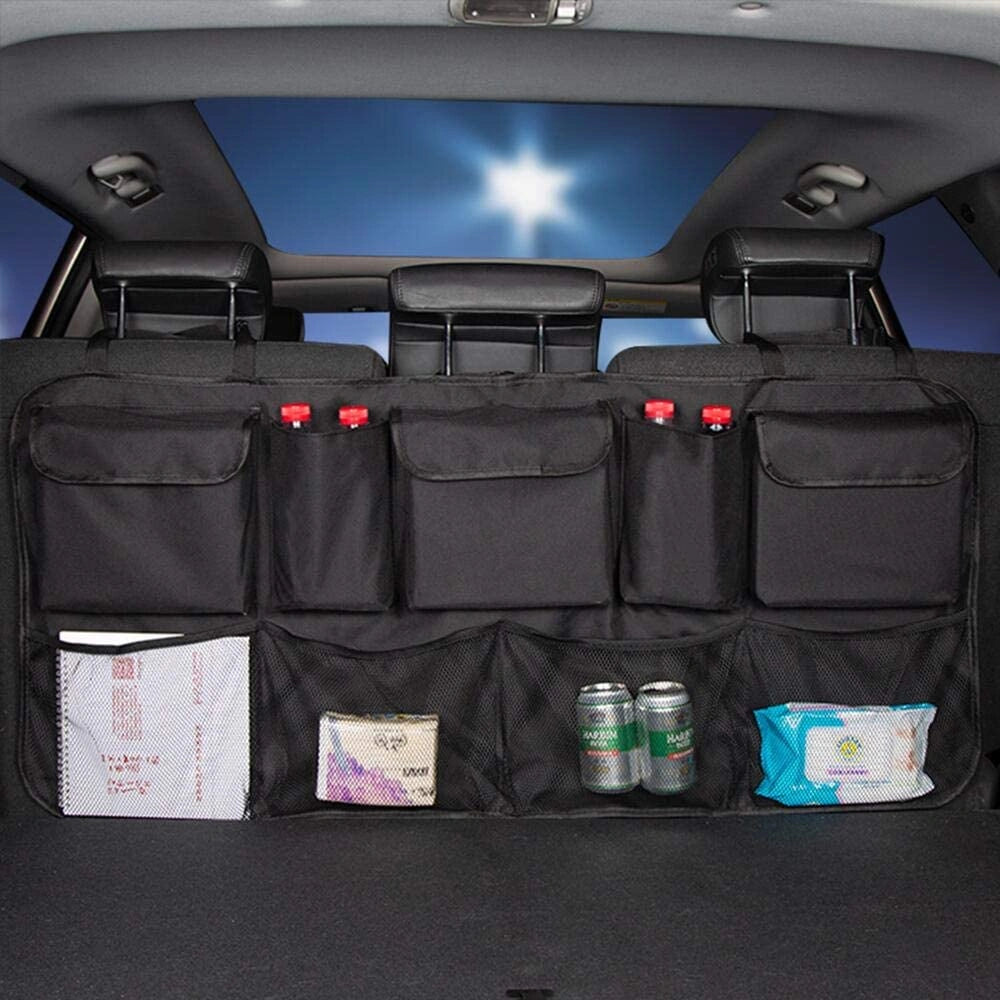 SUV Back Seat Trunk Organiser with 9 Compartments-منظم صندوق السيارة الخلفي لسيارات الدفع الرباعي مع 9 مقصورات-Auto-Emporio-Kuwait.0