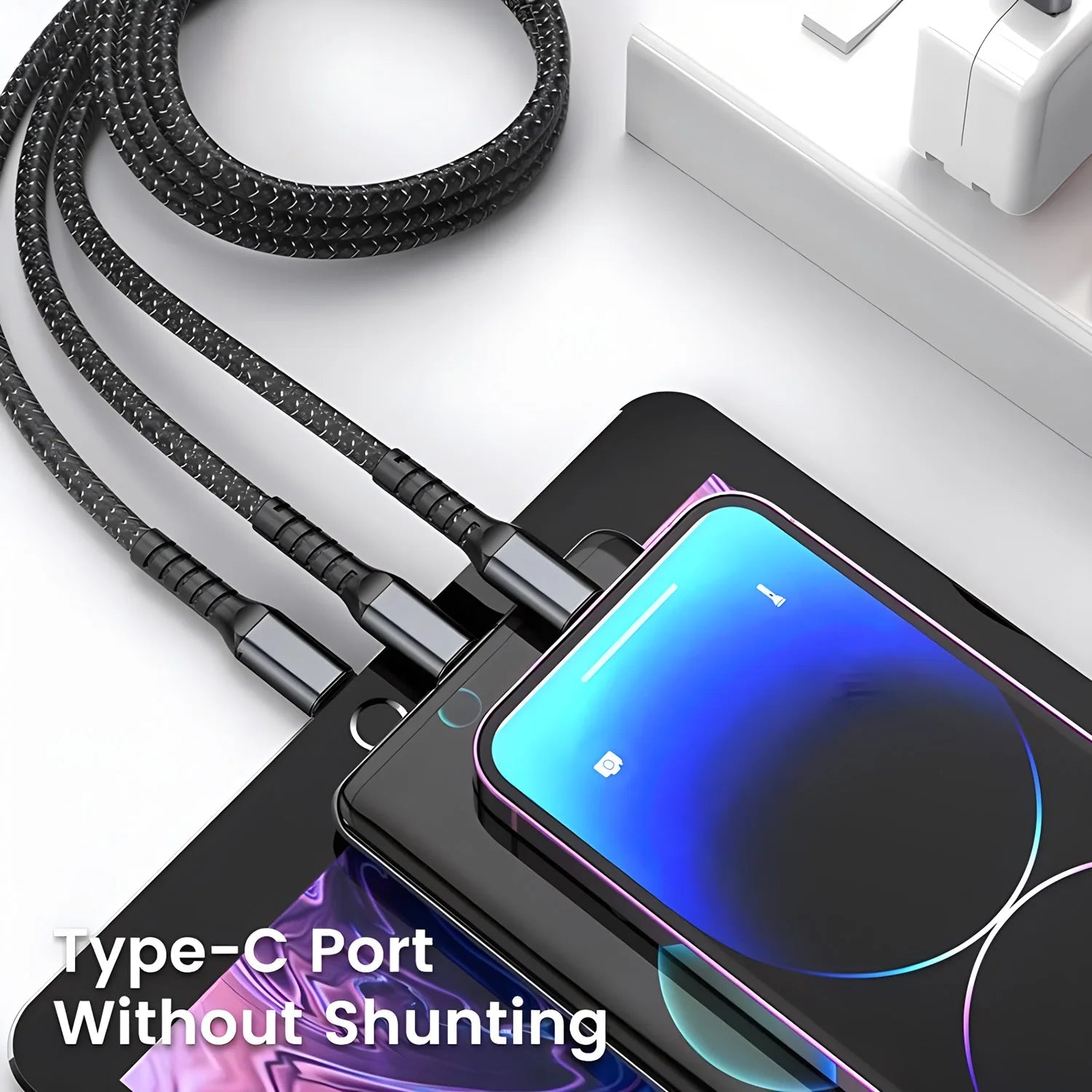 3 in 1 Fast Charging Cable 100W 5A