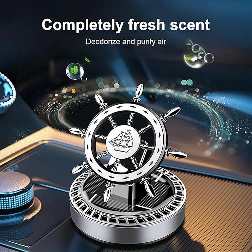 Sailors Rudder Solar Rotating Air Freshener-معطر جو دوار بالطاقة الشمسية من Sailors Rudder-Auto-Emporio-Kuwait.0