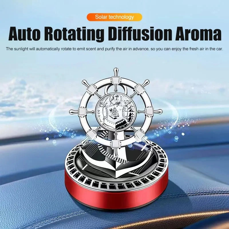 Sailors Rudder Solar Rotating Air Freshener-معطر جو دوار بالطاقة الشمسية من Sailors Rudder-Auto-Emporio-Kuwait.0