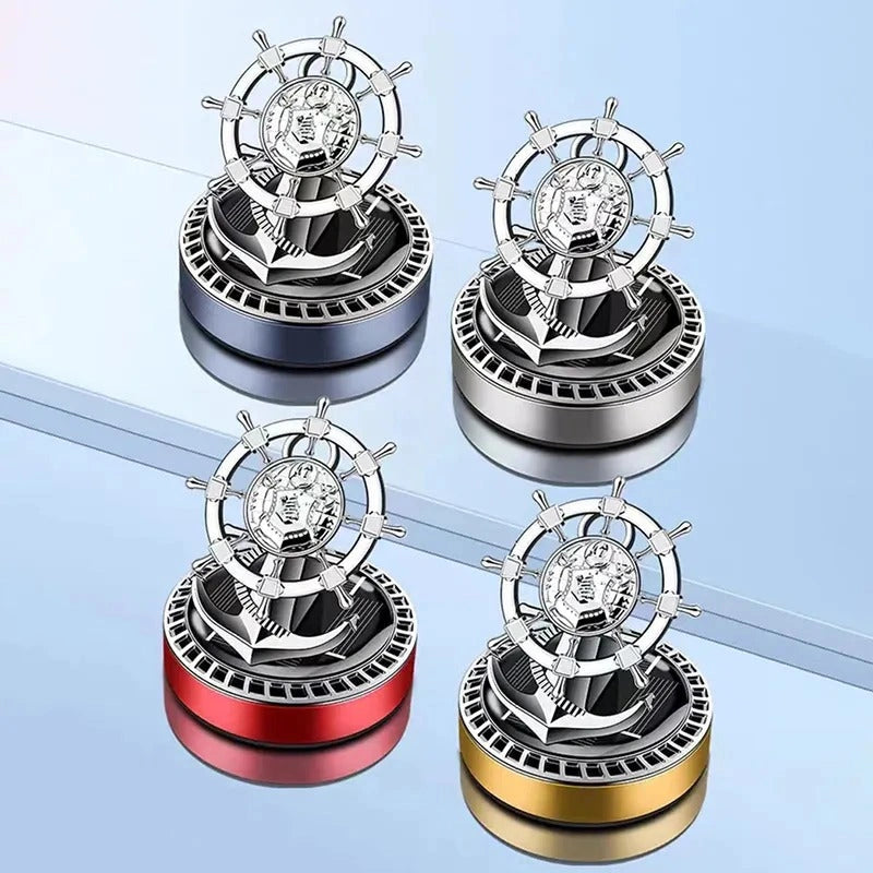 Sailors Rudder Solar Rotating Air Freshener-معطر جو دوار بالطاقة الشمسية من Sailors Rudder-Auto-Emporio-Kuwait.0