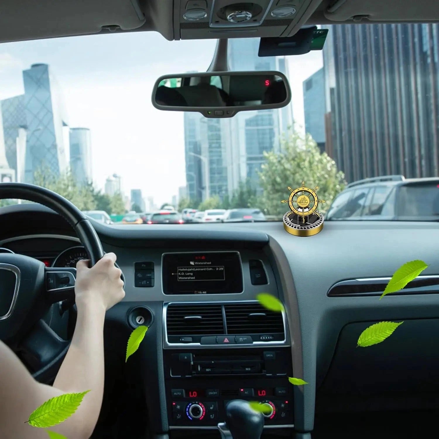 Sailors Rudder Solar Rotating Air Freshener-معطر جو دوار بالطاقة الشمسية من Sailors Rudder-Auto-Emporio-Kuwait.0