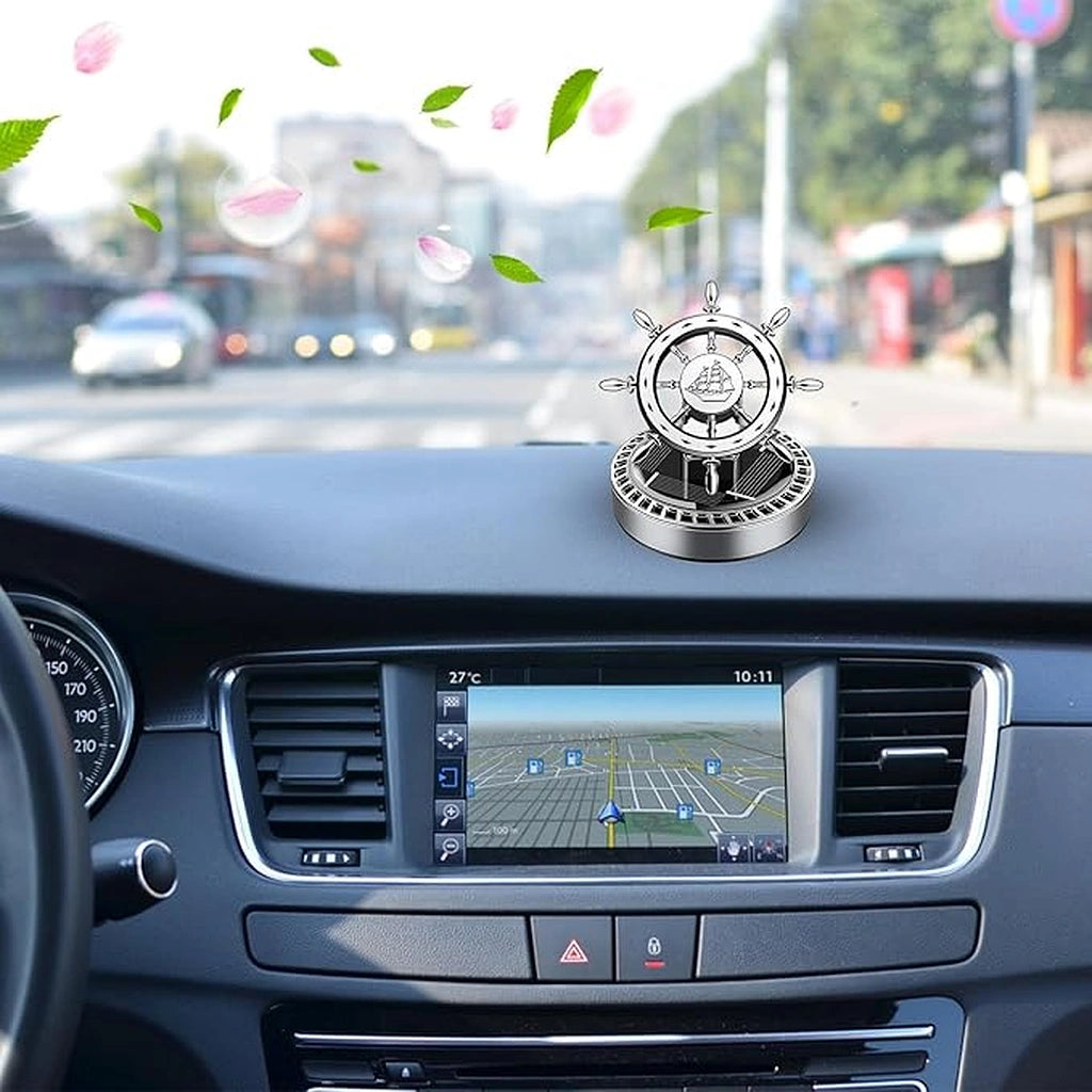 Sailors Rudder Solar Rotating Air Freshener-معطر جو دوار بالطاقة الشمسية من Sailors Rudder-Auto-Emporio-Kuwait.0