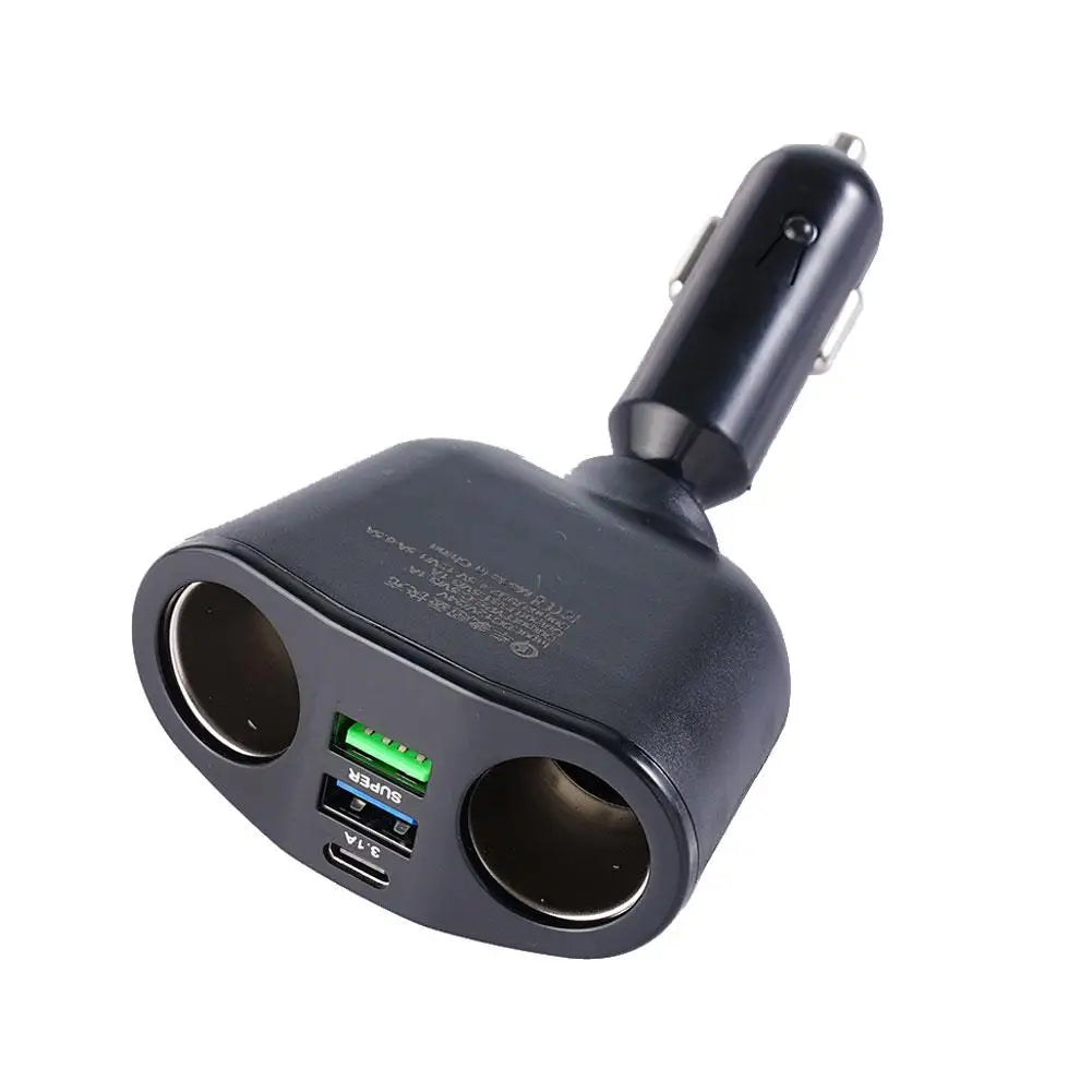 Car Cigarette Lighter 12V-24V Socket Splitter