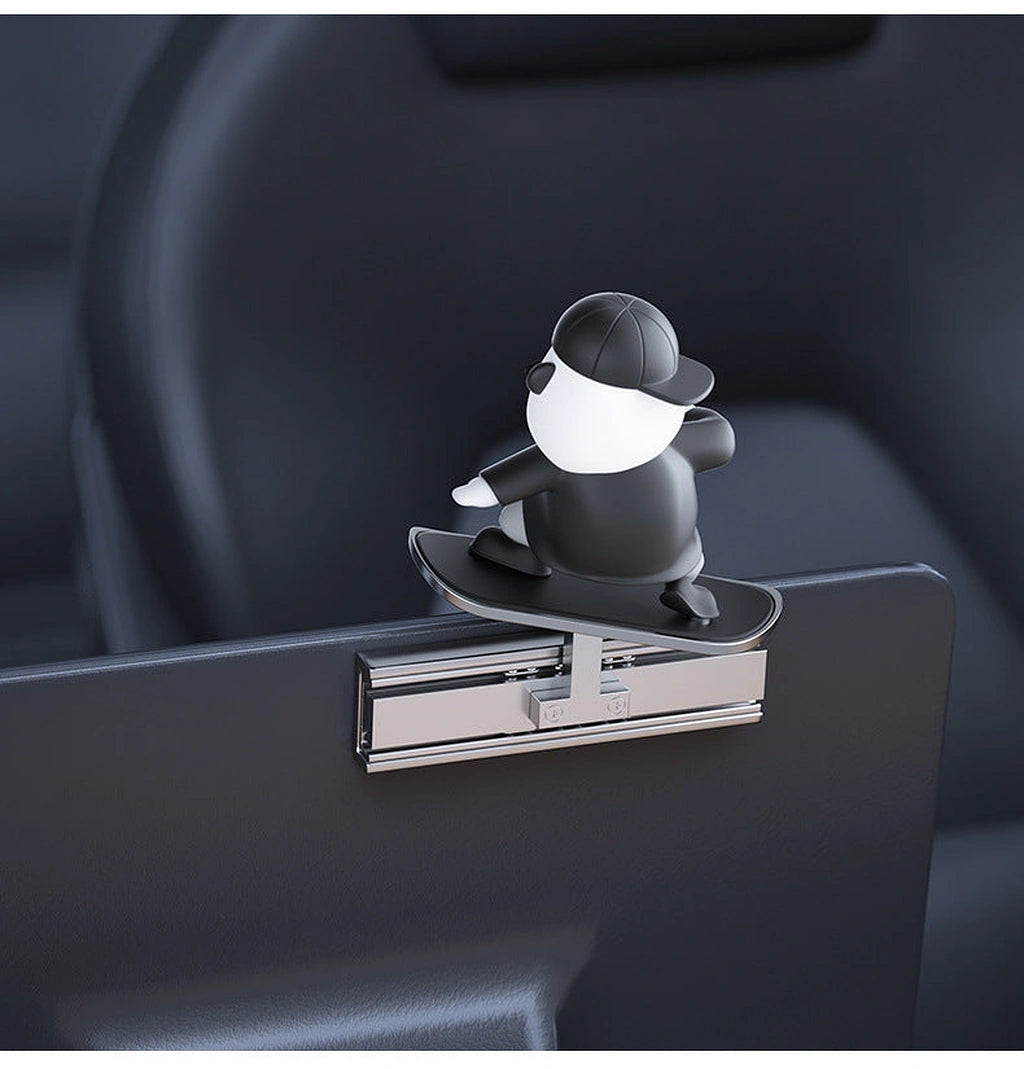 Skateboarding Teddy Bear Cap Display Screen Sliding Ornament-لوح التزلج تيدي بير كاب شاشة عرض زخرفة انزلاقية-Auto-Emporio-Kuwait.0