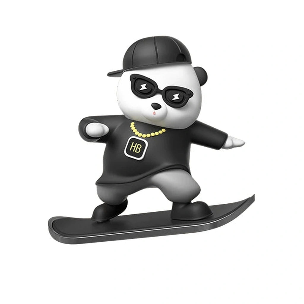 Skateboarding Teddy Bear Cap Display Screen Sliding Ornament-لوح التزلج تيدي بير كاب شاشة عرض زخرفة انزلاقية-Auto-Emporio-Kuwait.0
