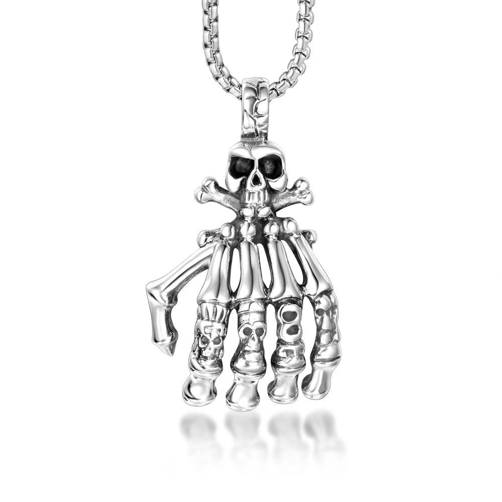 Skeleton Hand Pendant-الهيكل العظمي قلادة اليد-Auto-Emporio-Kuwait.0